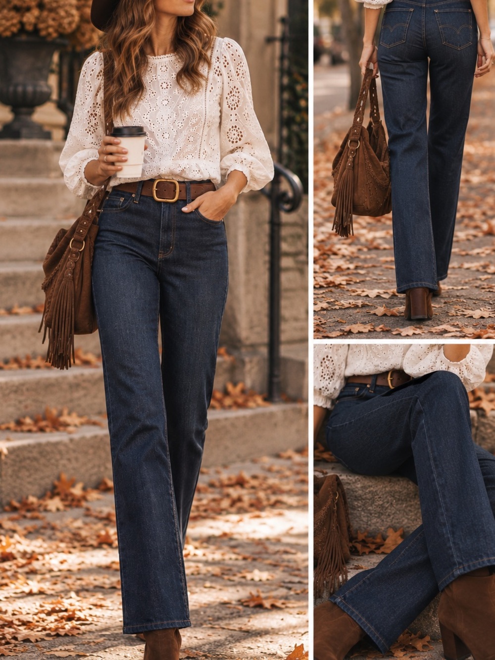 Ralph Lauren Women’s Straight-Leg Jeans in Dark Indigo